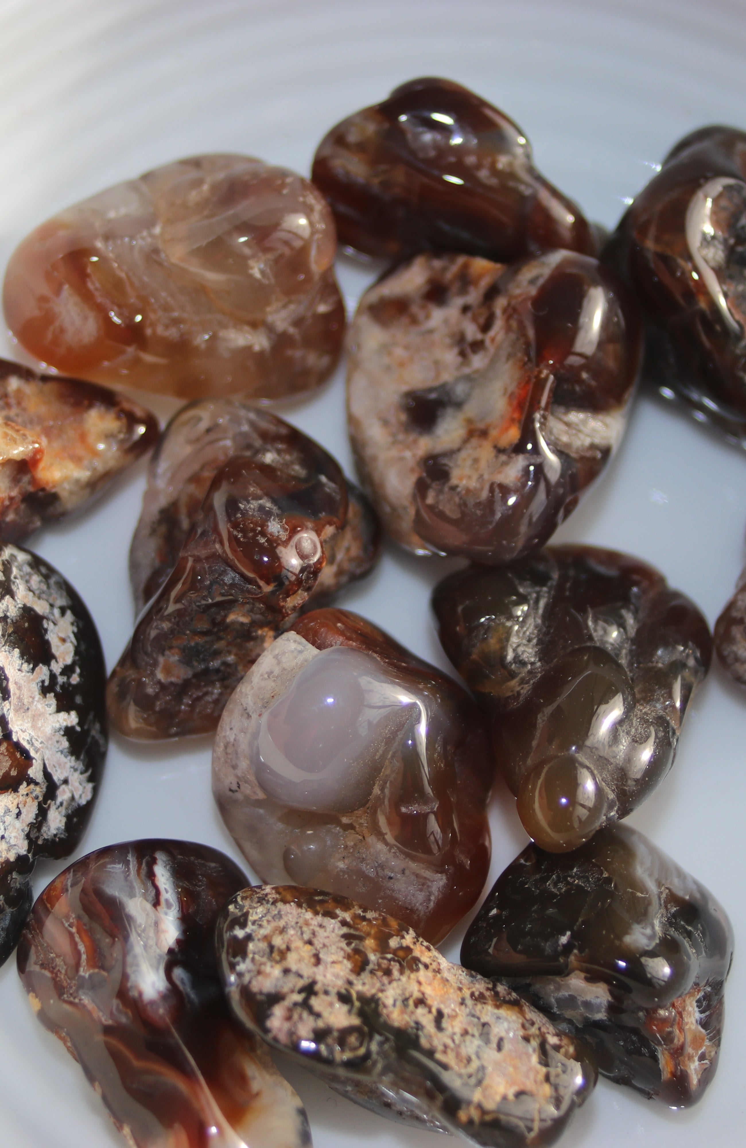 Fire Agate Tumbled Stones